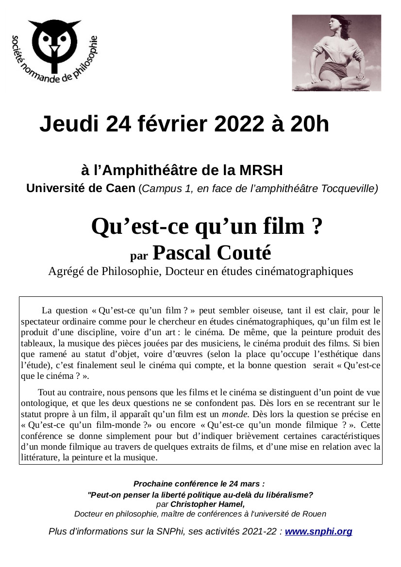 Affichette pour Conf 24 02 22