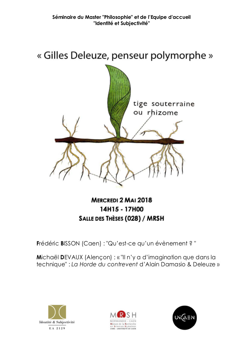 Affiche Deleuze du 02.05